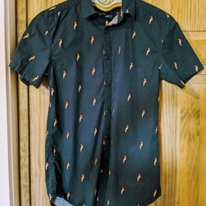 ❗️2 for $8  Classic Parrot Print Buttondown